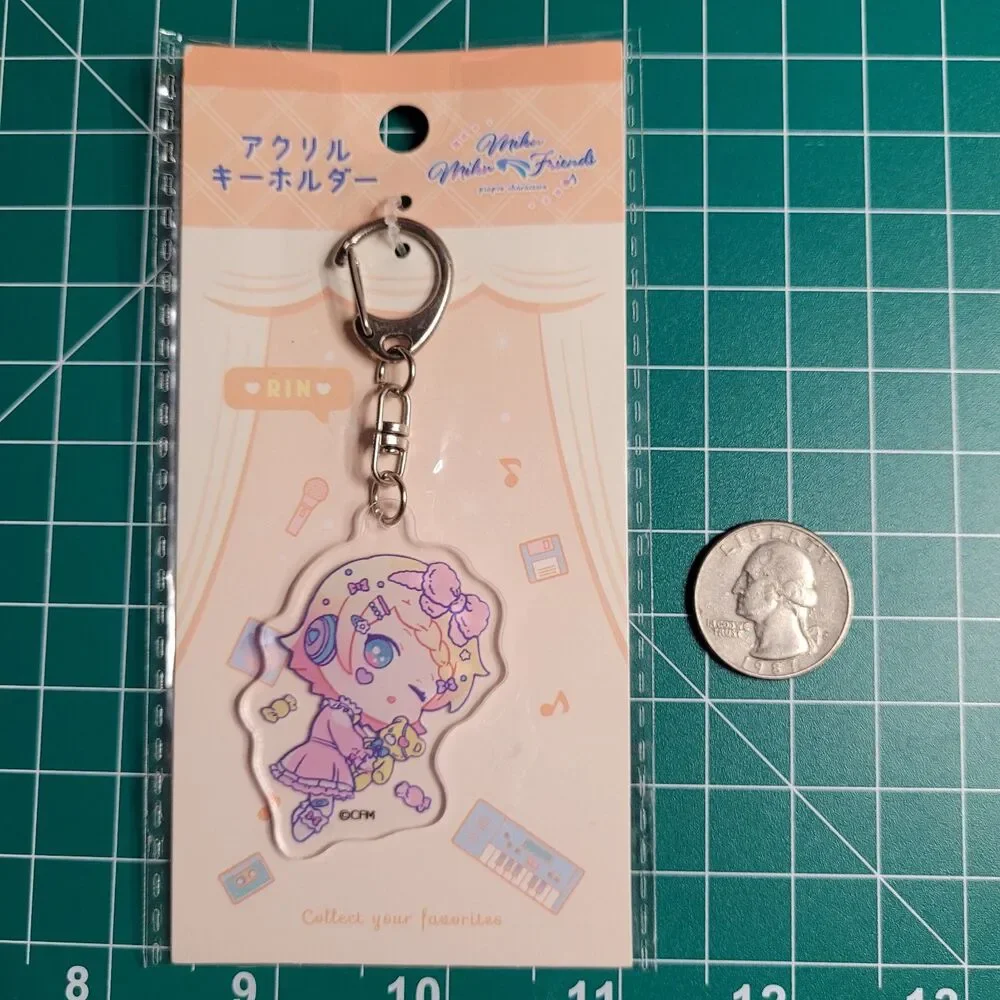 Kagamine Rin Vocaloid MikuMiku Friends Pajama Party Acrylic Keychain